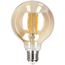 DARI LED Filament dekorative Glühbirne 7W, E27, 2700K, 710lm, 230V, GOLD G95, EDO777635